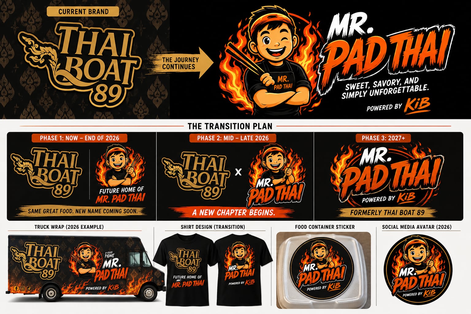 Thai Boat 89 to Mr. Pad Thai rebrand